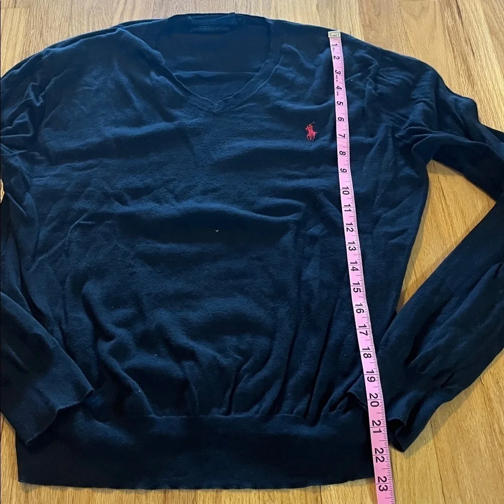 Polo Ralph Lauren Pima Cotton V-Neck Sweater Sz M